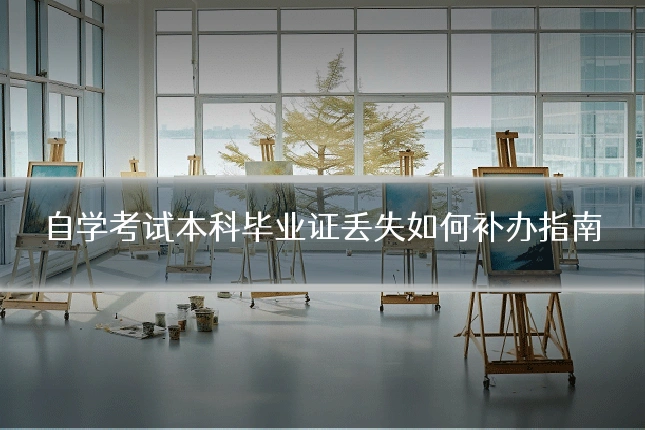 自学考试本科毕业证丢失如何补办指南