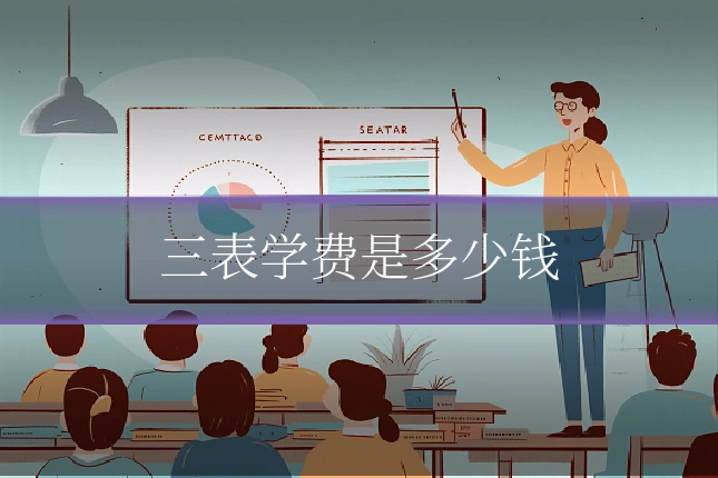 三表学费是多少钱