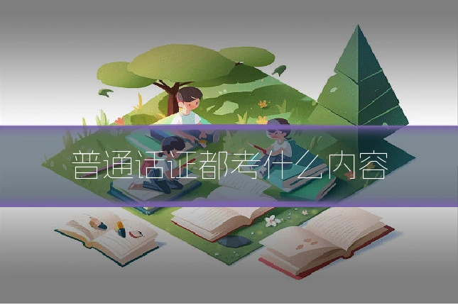普通话证都考什么内容