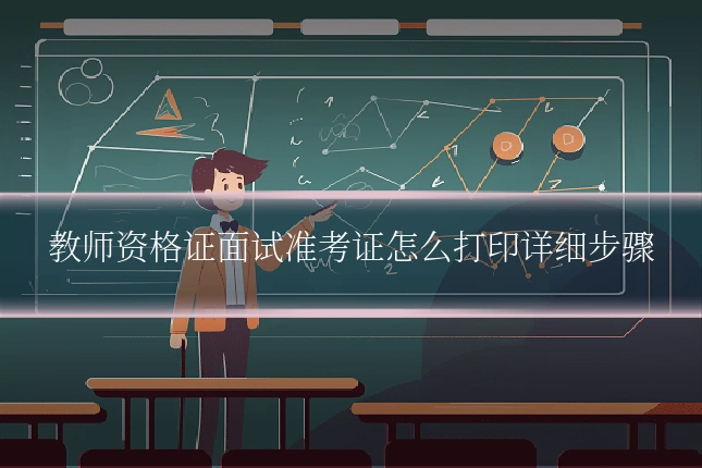 教师资格证面试准考证怎么打印详细步骤