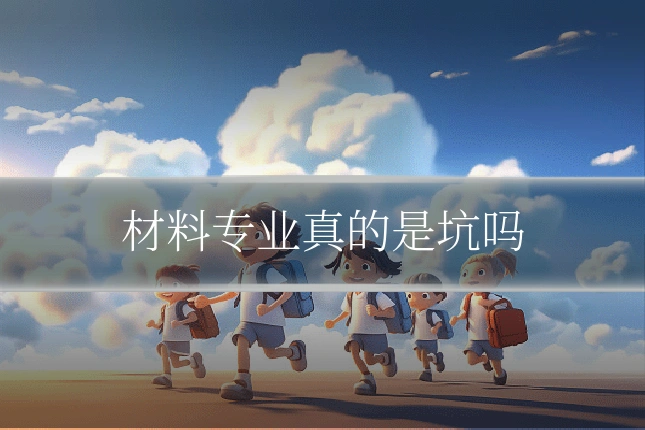 材料专业真的是坑吗