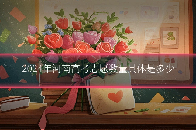 2024年河南高考志愿数量具体是多少