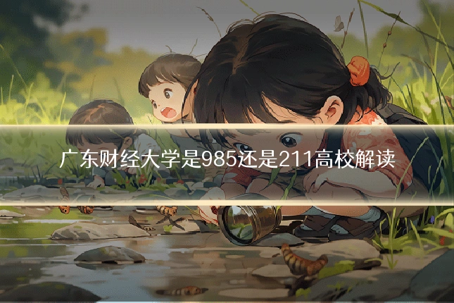 广东财经大学是985还是211高校解读