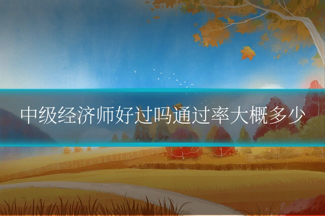中级经济师好过吗通过率大概多少