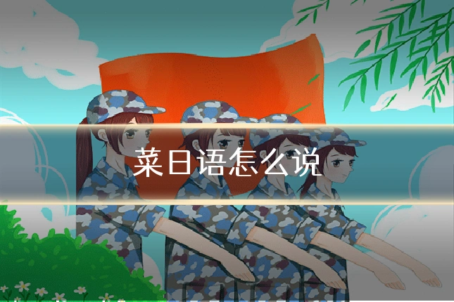 菜日语怎么说