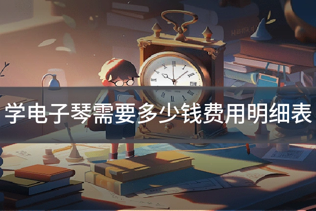 学电子琴需要多少钱费用明细表