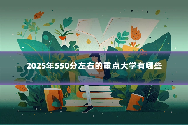 2025年550分左右的重点大学有哪些