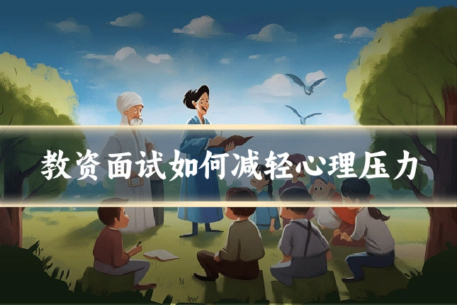 教资面试如何减轻心理压力
