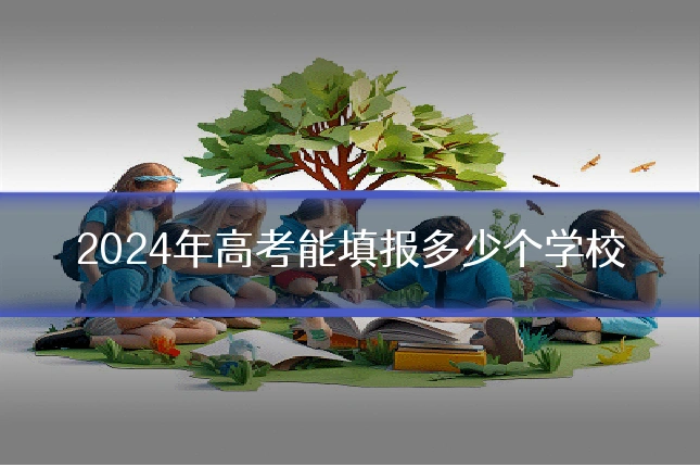 2024年高考能填报多少个学校