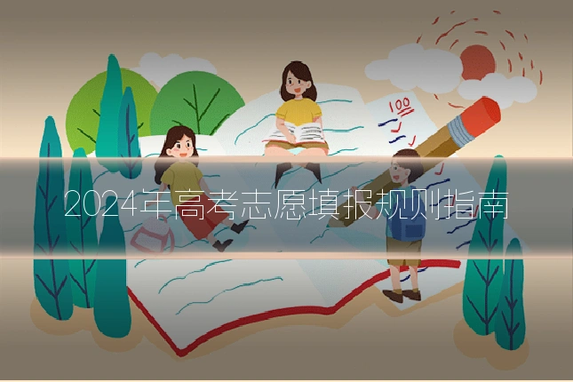 2024年高考志愿填报规则指南