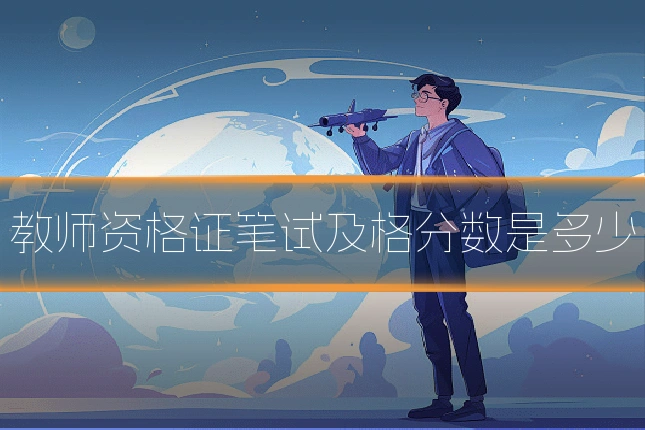 教师资格证笔试及格分数是多少