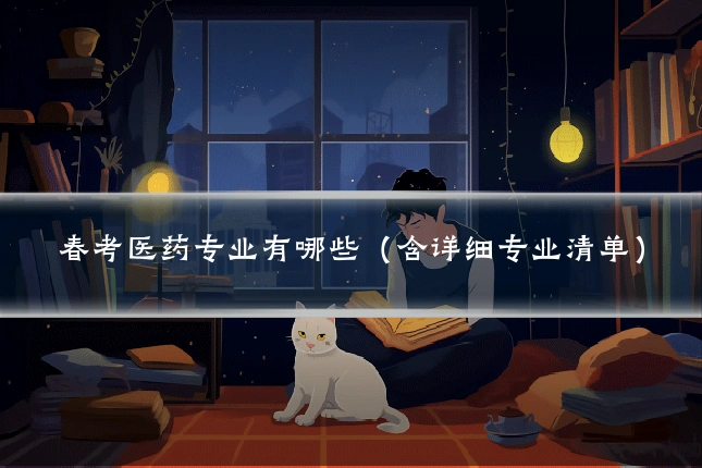 春考医药专业有哪些（含详细专业清单）