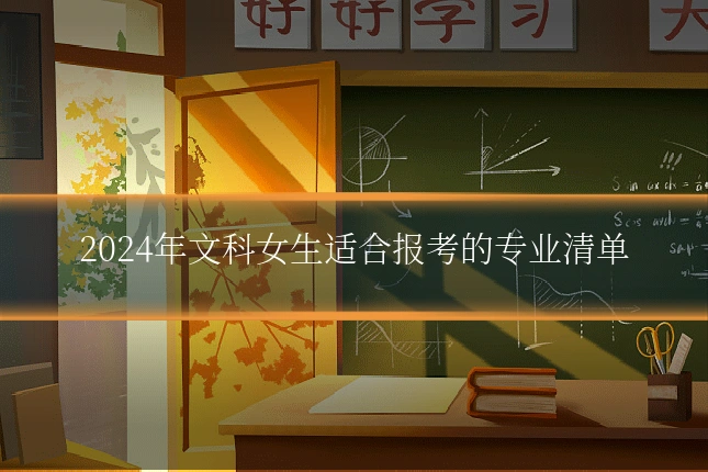 2024年文科女生适合报考的专业清单