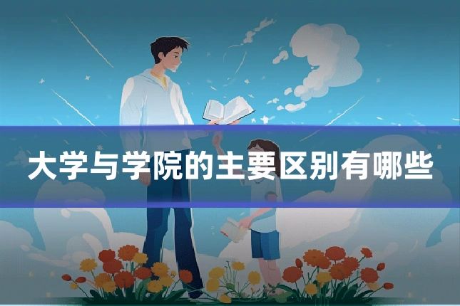 大学与学院的主要区别有哪些