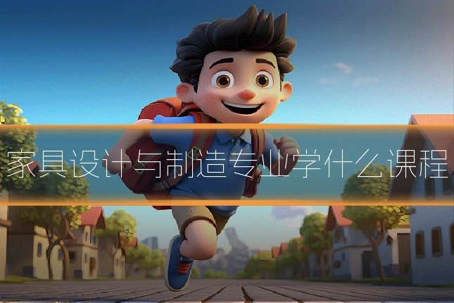 家具设计与制造专业学什么课程