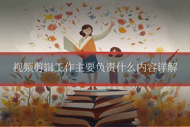 视频剪辑工作主要负责什么内容详解