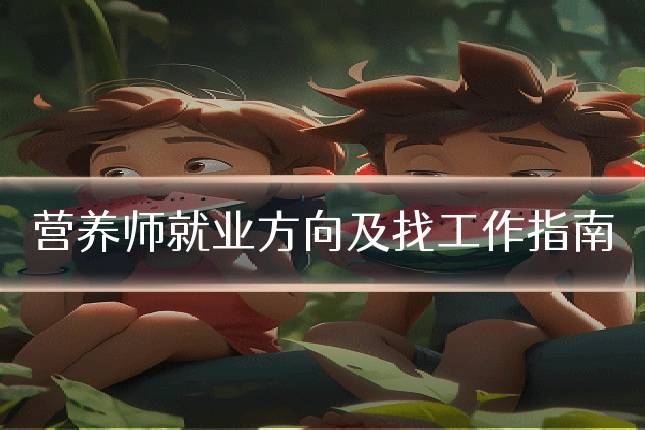 营养师就业方向及找工作指南