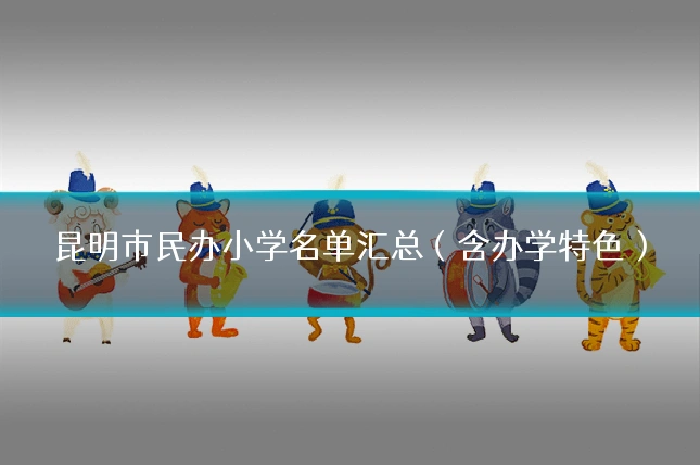 昆明市民办小学名单汇总（含办学特色）