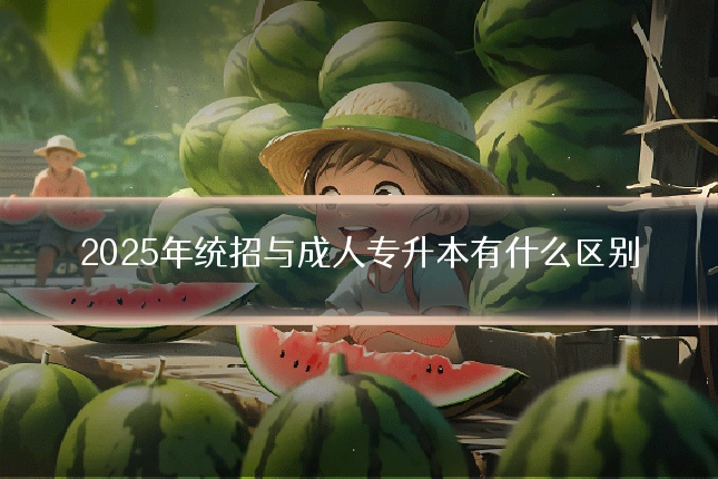 2025年统招与成人专升本有什么区别