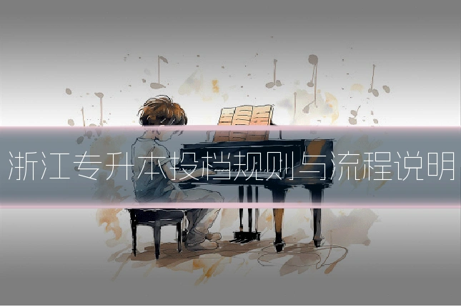 浙江专升本投档规则与流程说明