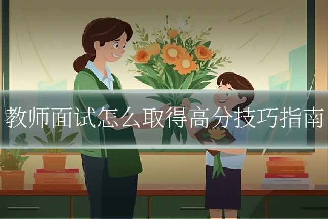 教师面试怎么取得高分技巧指南