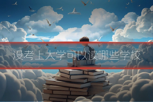 没考上大学可以读哪些学校