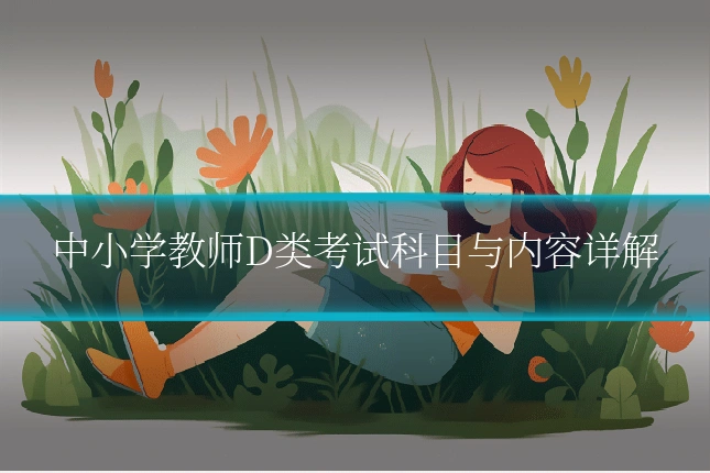 中小学教师D类考试科目与内容详解