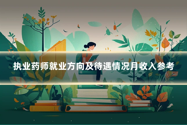 执业药师就业方向及待遇情况月收入参考