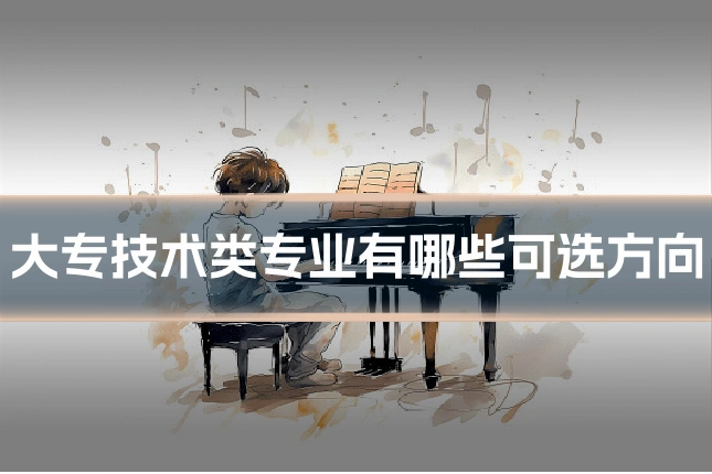 大专技术类专业有哪些可选方向