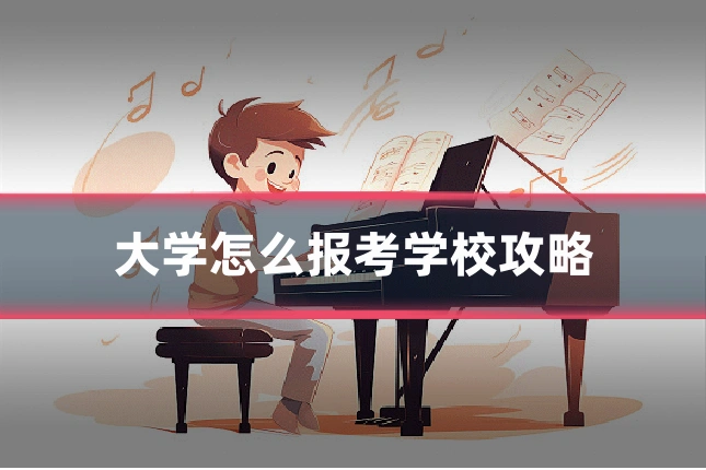 大学怎么报考学校攻略