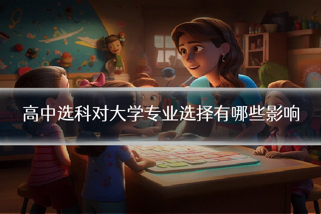 高中选科对大学专业选择有哪些影响