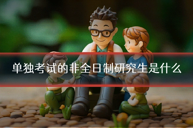 单独考试的非全日制研究生是什么
