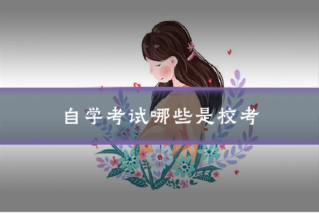 自学考试哪些是校考