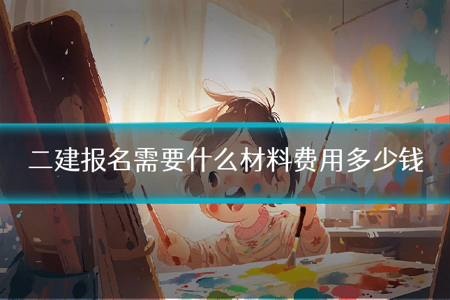 二建报名需要什么材料费用多少钱