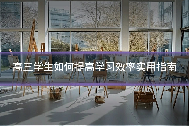 高三学生如何提高学习效率实用指南