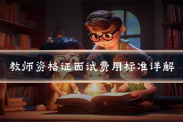 教师资格证面试费用标准详解