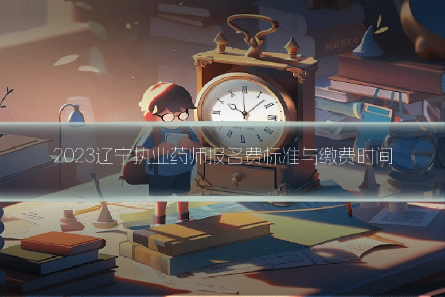 2023辽宁执业药师报名费标准与缴费时间