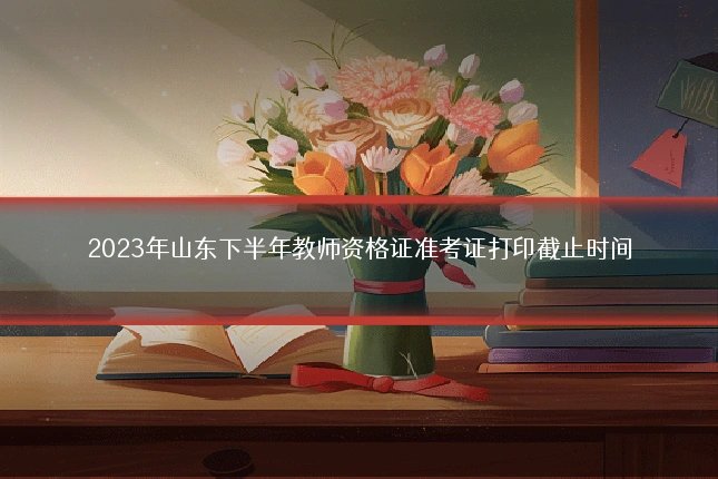 2023年山东下半年教师资格证准考证打印截止时间