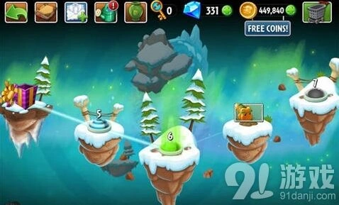 《植物大战僵尸2》冰霜洞穴第6天通关详解