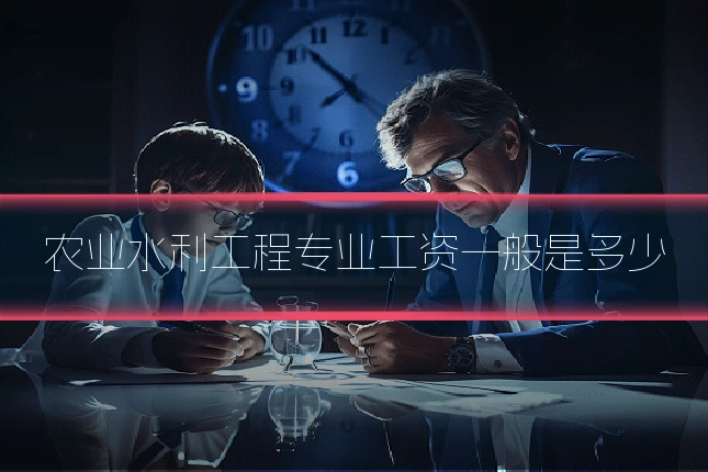 农业水利工程专业工资一般是多少