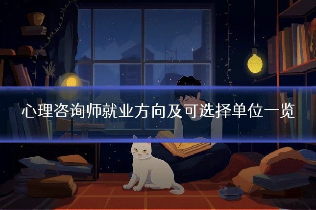 心理咨询师就业方向及可选择单位一览