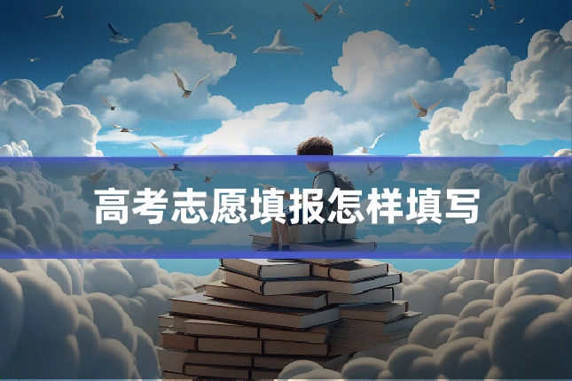 高考志愿填报怎样填写