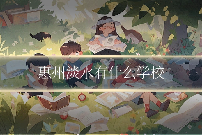 惠州淡水有什么学校
