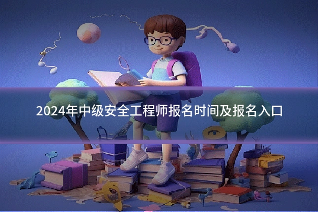 2024年中级安全工程师报名时间及报名入口