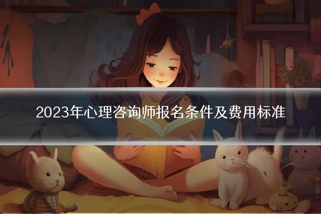 2023年心理咨询师报名条件及费用标准