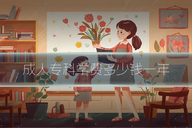 成人专科学费多少钱一年
