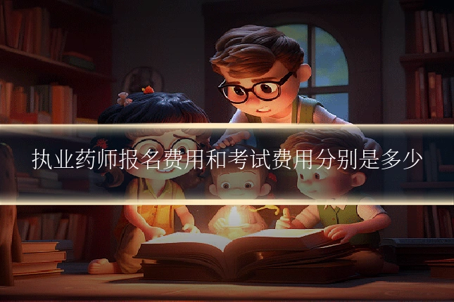 执业药师报名费用和考试费用分别是多少