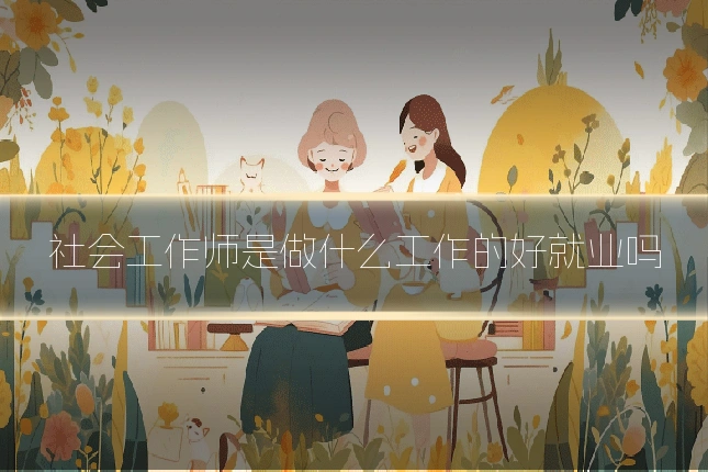 社会工作师是做什么工作的好就业吗