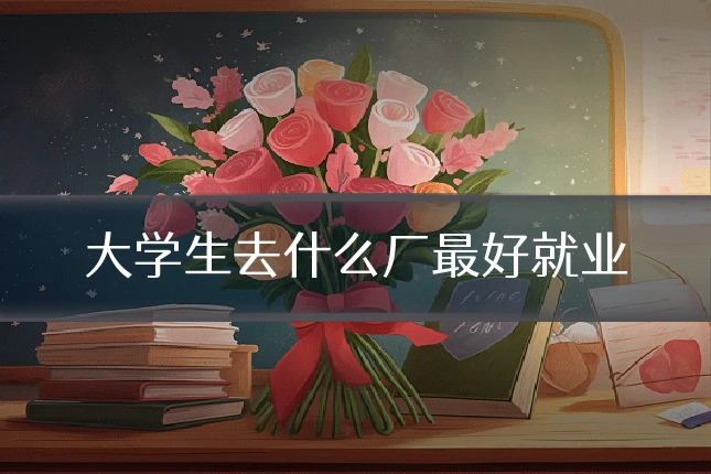 大学生去什么厂最好就业