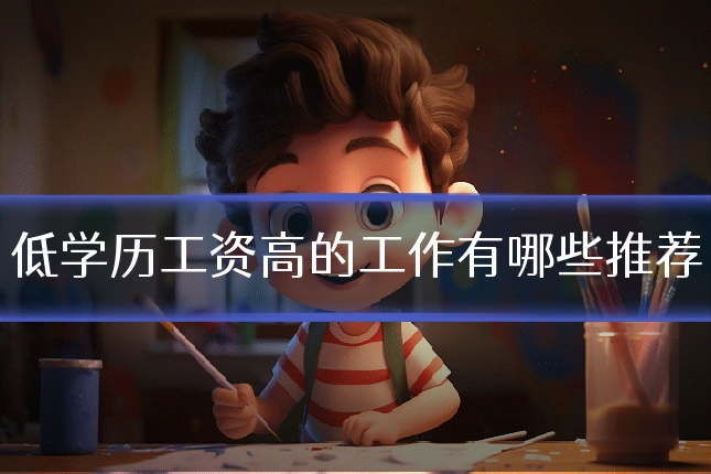 低学历工资高的工作有哪些推荐